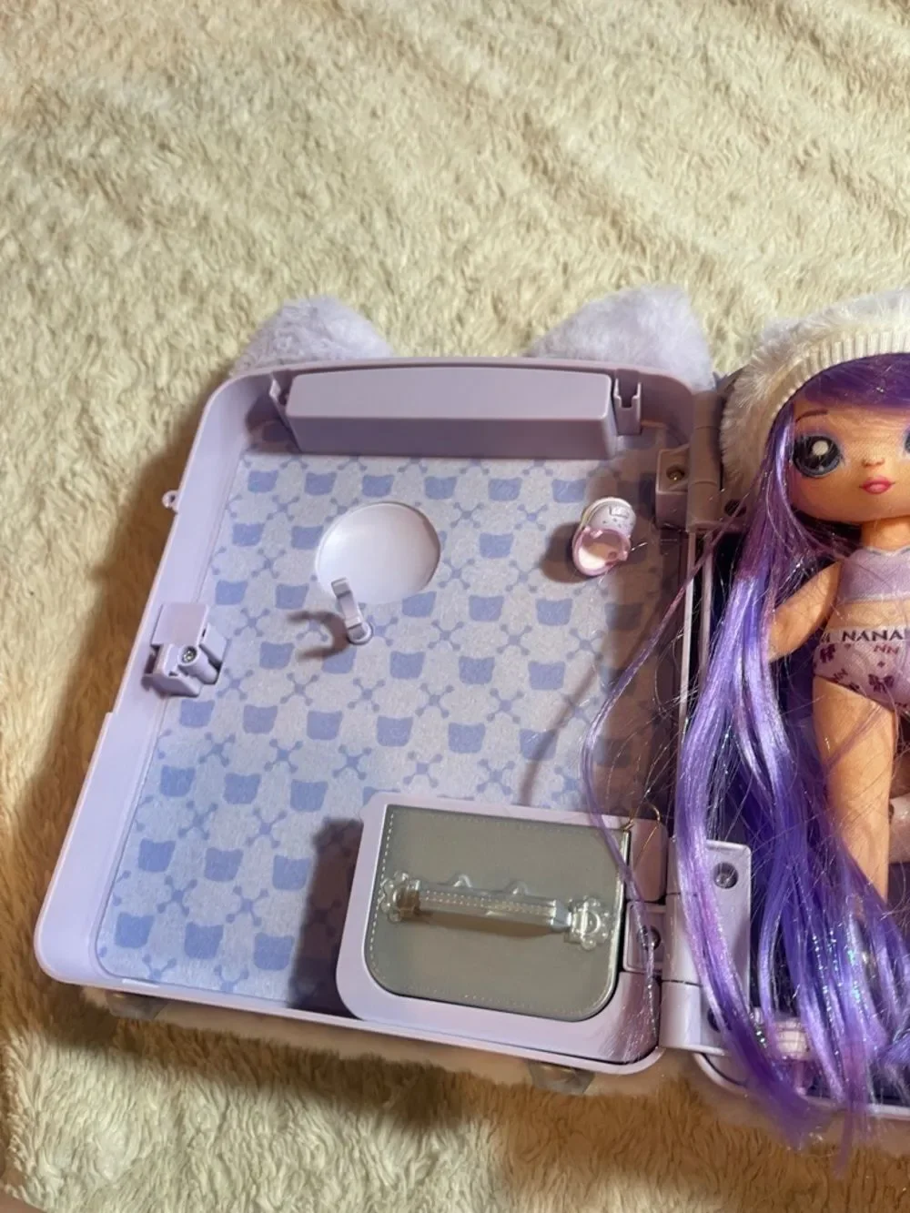 Na na na surprise lavender kitty Limited, edition, 3 in 1 backpack